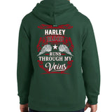 Custom Personalized Your Name Hooded Sweatshirt, Blood Runs Through My Veins Hoodie, Put Your Name on Hoodie
