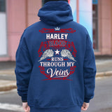 Custom Personalized Your Name Hooded Sweatshirt, Blood Runs Through My Veins Hoodie, Put Your Name on Hoodie