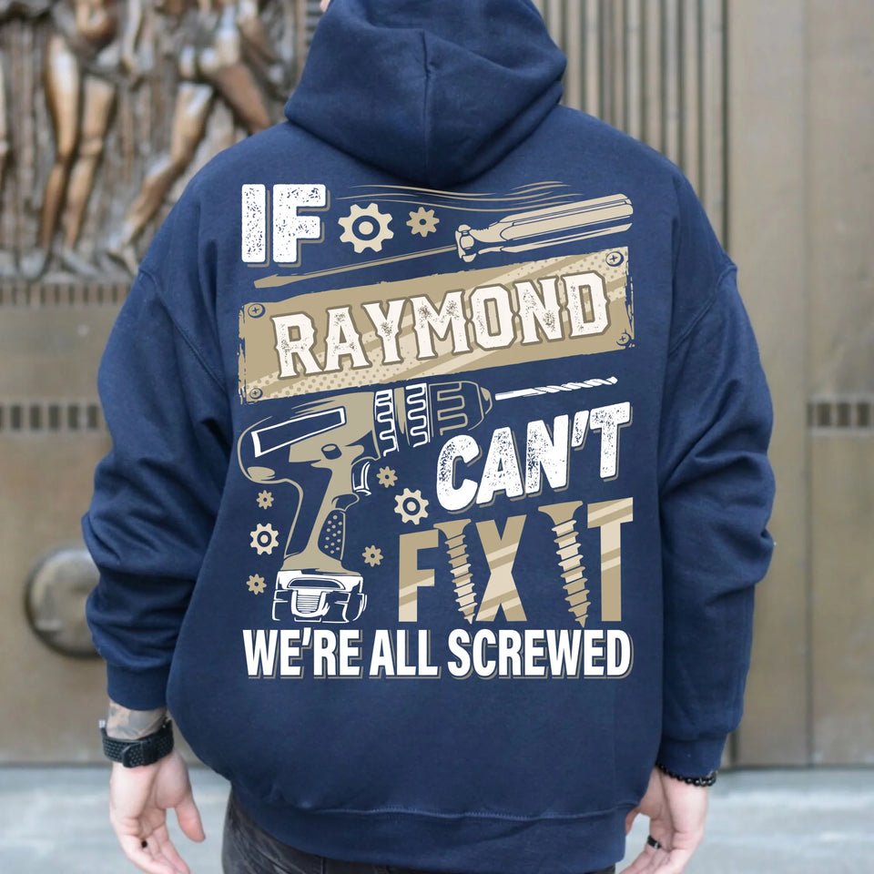 Personalized Last Name If Can't Fix It Hoodie Gift for Dad, Grandpa, Husband