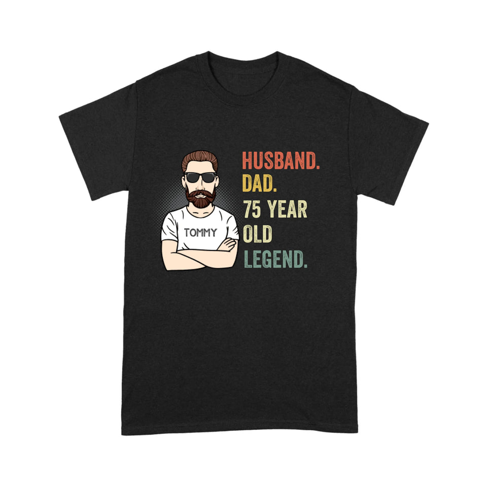 Personalized 70th Birthday Gift For Men, 70th Birthday Tee for Husband, Dad