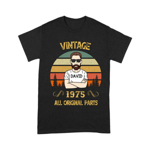 Personalized Vintage Birthday Gift For Men T-Shirt, 50th Birthday Gift For Men T-Shirt, 50th Birthday Gift For Him