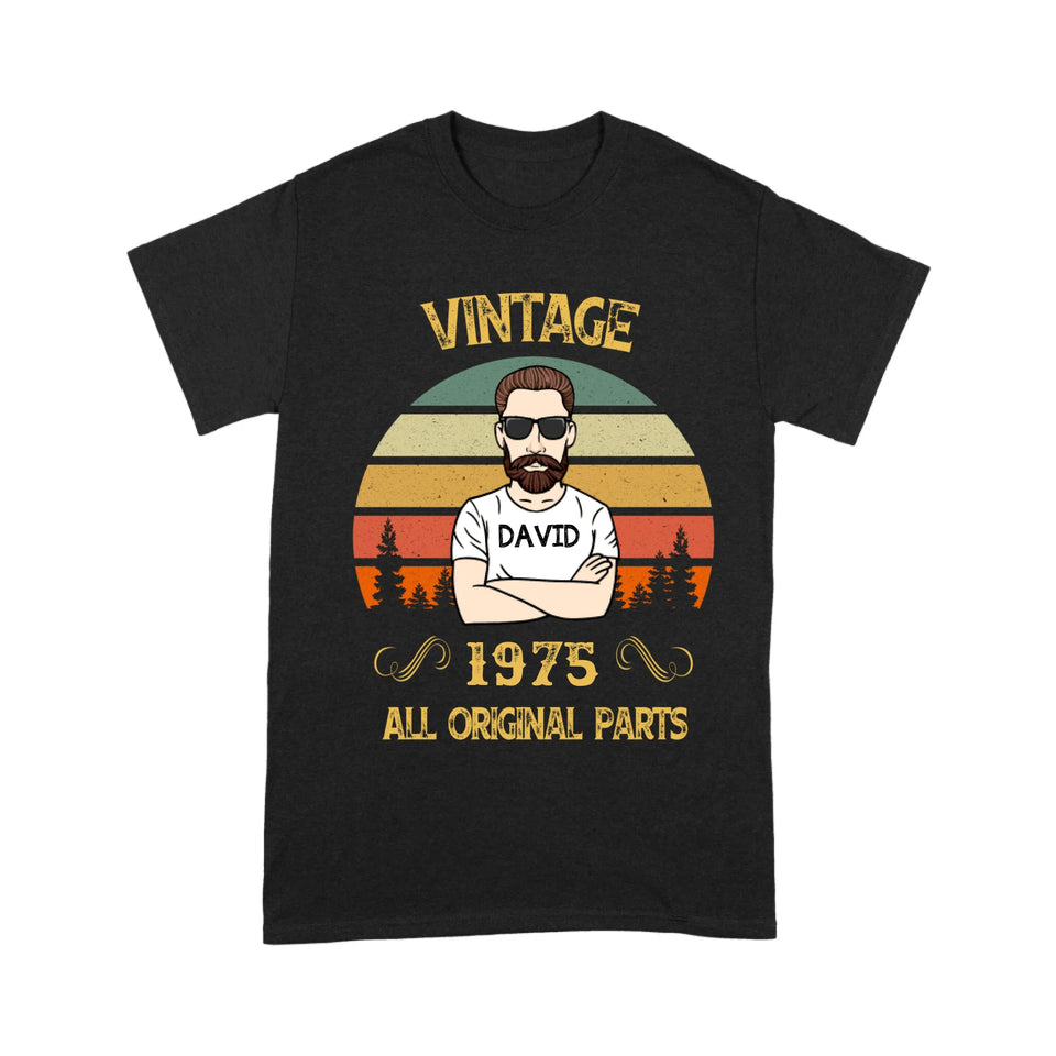 Personalized Vintage Birthday Gift For Men T-Shirt, 50th Birthday Gift For Men T-Shirt, 50th Birthday Gift For Him