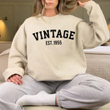 Custom Year Vintage 1955 - 70th Birthday Gifts Sweatshirt for Women