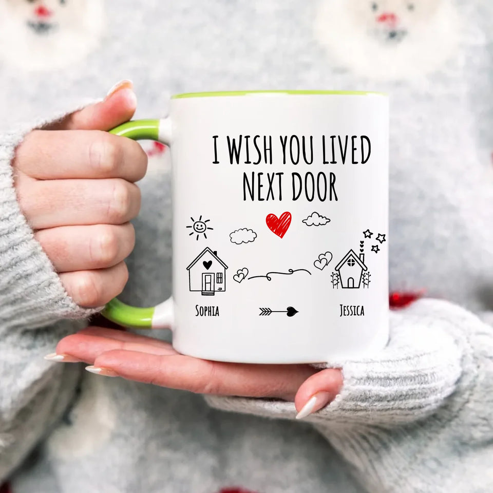 Lime Green Accent Mug