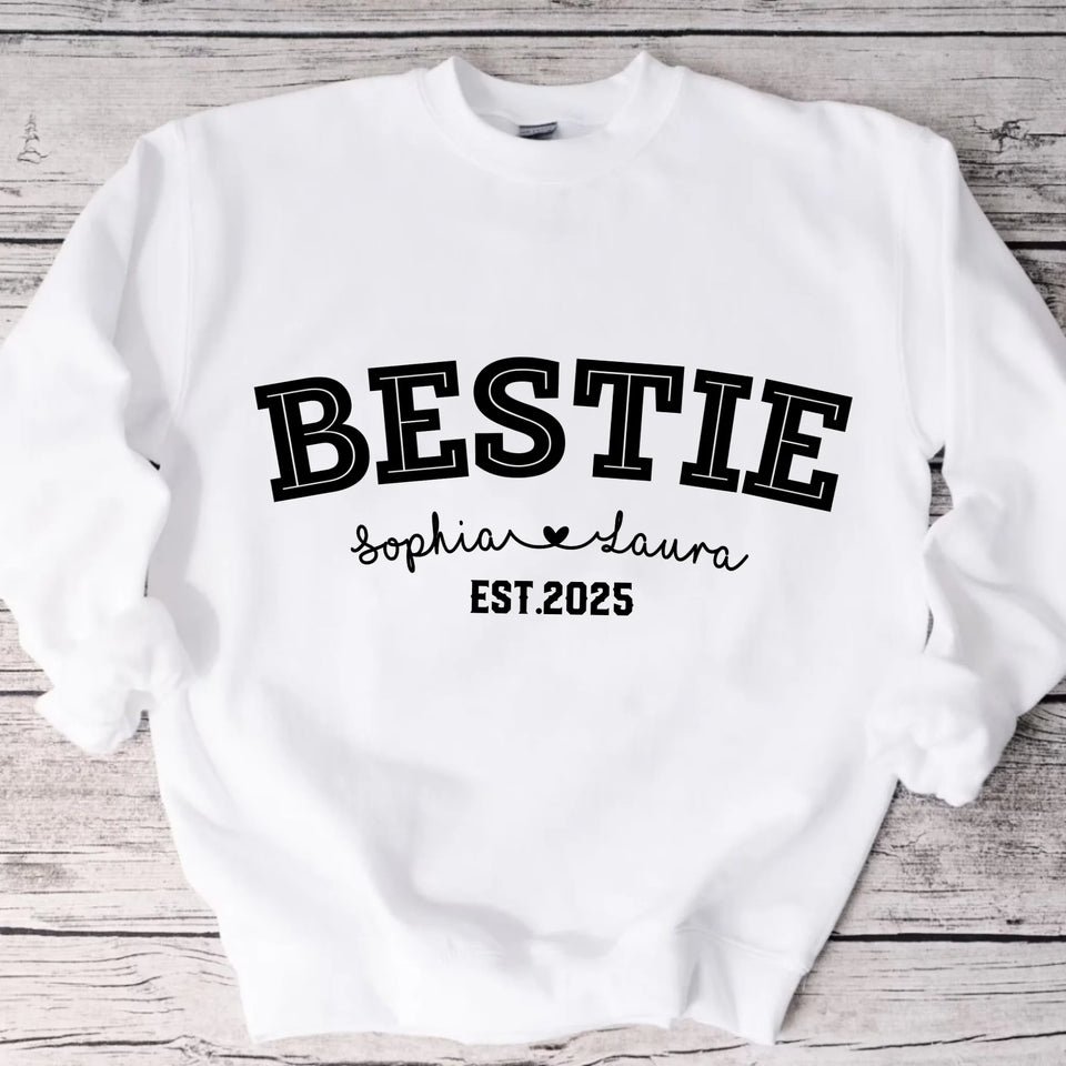 Custom Bestie Sweatshirt, Matching Best Friend Outfits