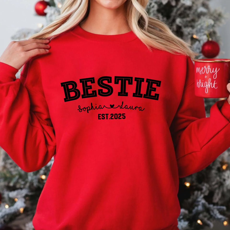 Custom Bestie Sweatshirt, Matching Best Friend Outfits