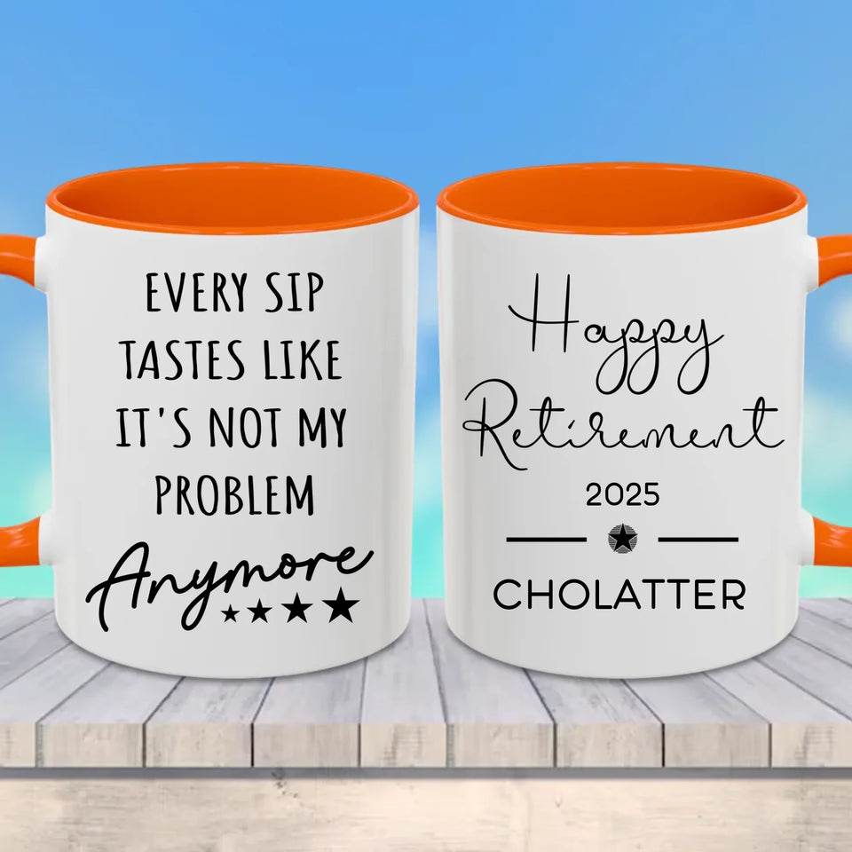 Orange Accent Mug