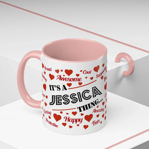 Light Pink Accent Mug
