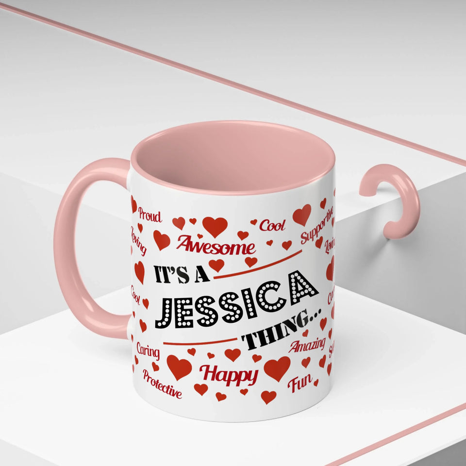 Light Pink Accent Mug