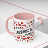 Light Pink Accent Mug