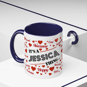 Navy Accent Mug