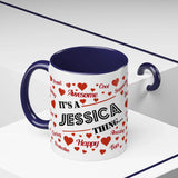 Navy Accent Mug