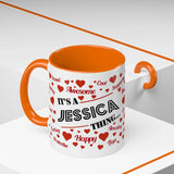 Orange Accent Mug