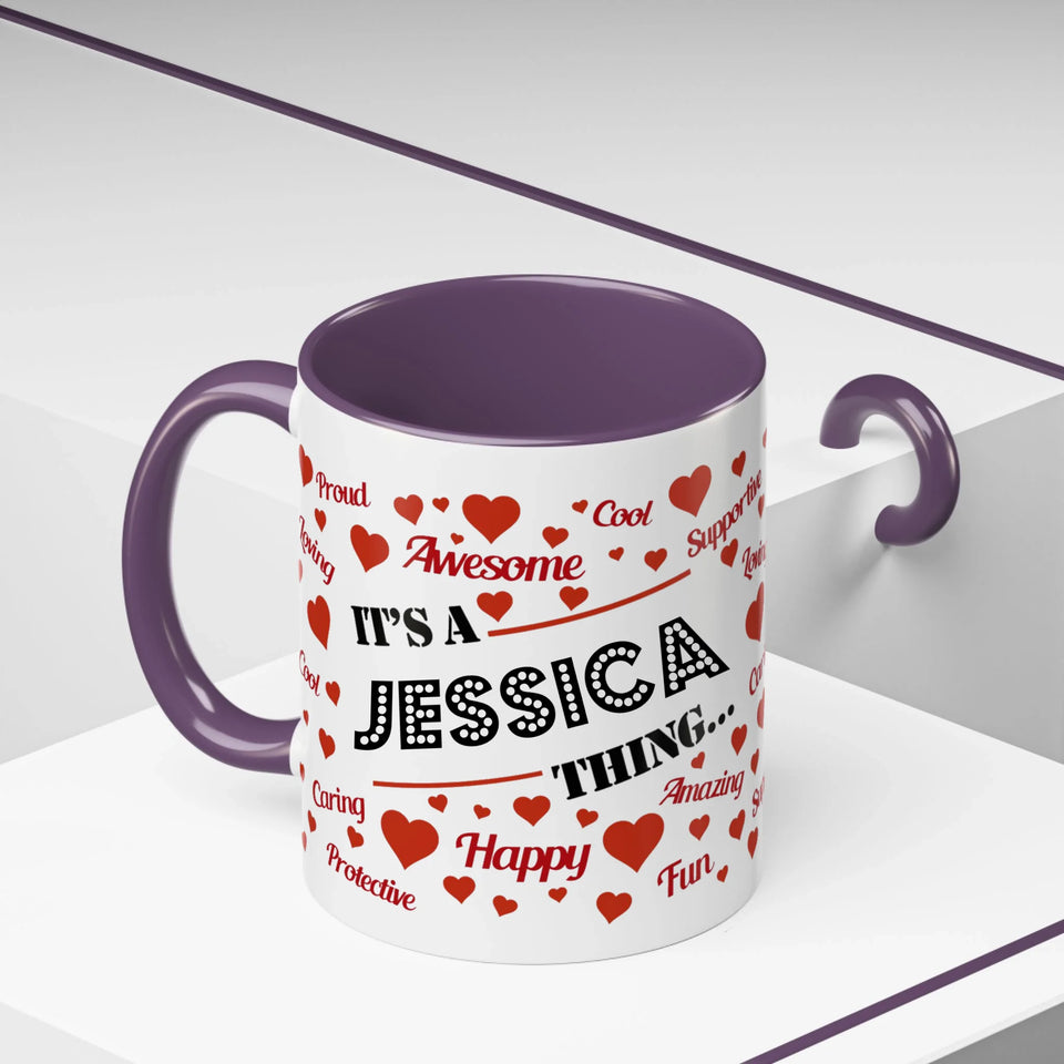 Purple Accent Mug