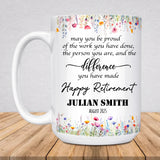Custom Mug for Women's Retirement, Thoughtful Gift for Boss, Coworker, or Friend Leaving Work-15oz-1