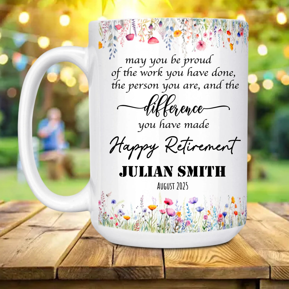 Custom Mug for Women's Retirement, Thoughtful Gift for Boss, Coworker, or Friend Leaving Work-15oz-5