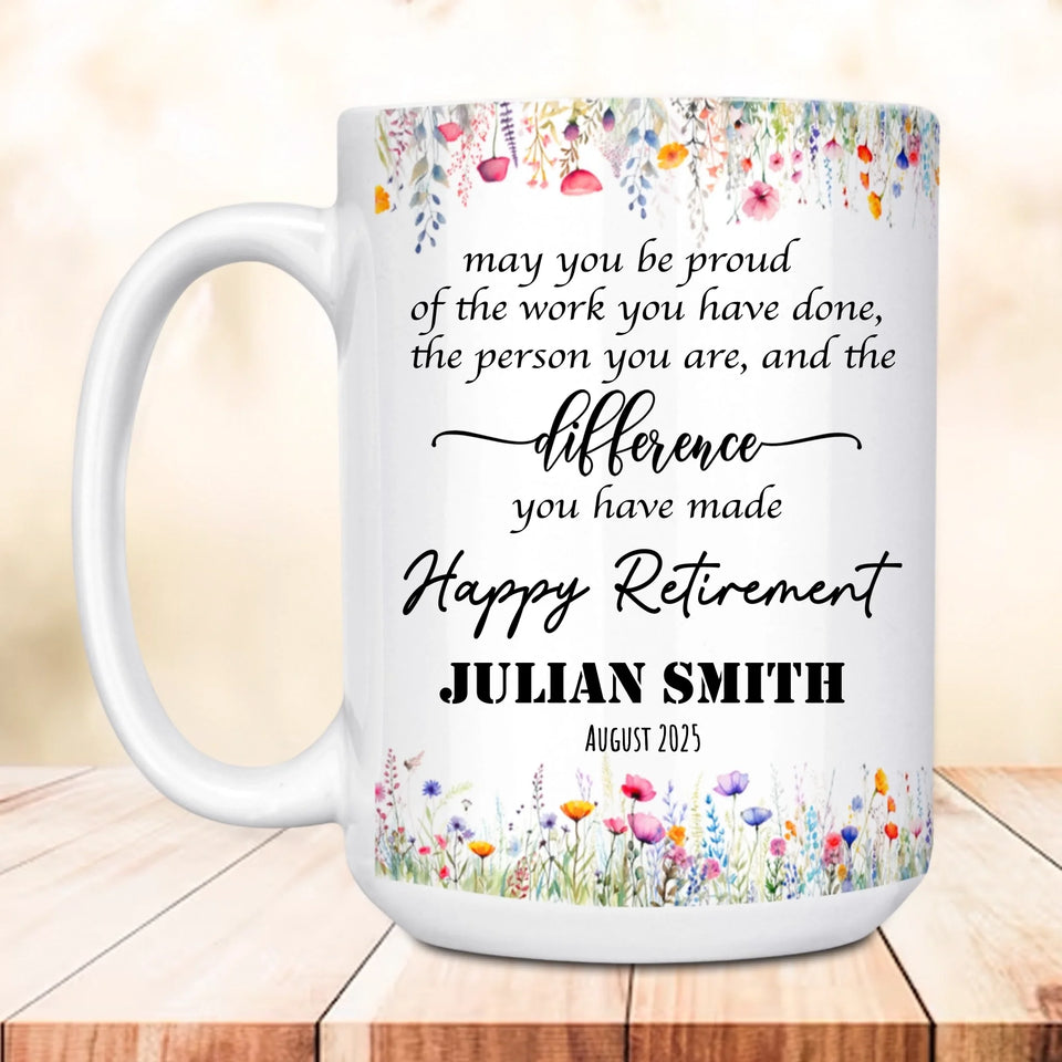 Custom Mug for Women's Retirement, Thoughtful Gift for Boss, Coworker, or Friend Leaving Work-15oz-2