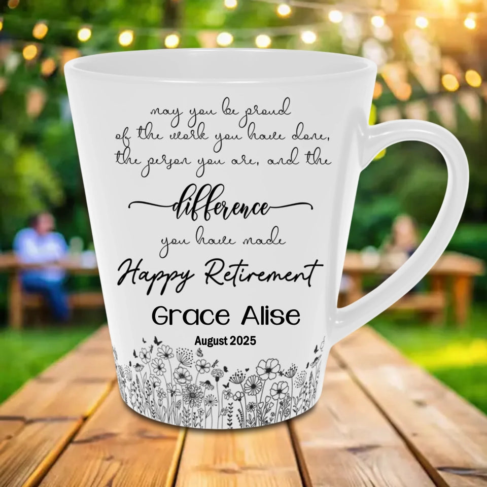 Custom Retirement Mug for Women – Personalized Farewell Gift for Boss, Colleague, or Friend-1