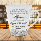Custom Retirement Mug for Women – Personalized Farewell Gift for Boss, Colleague, or Friend-2