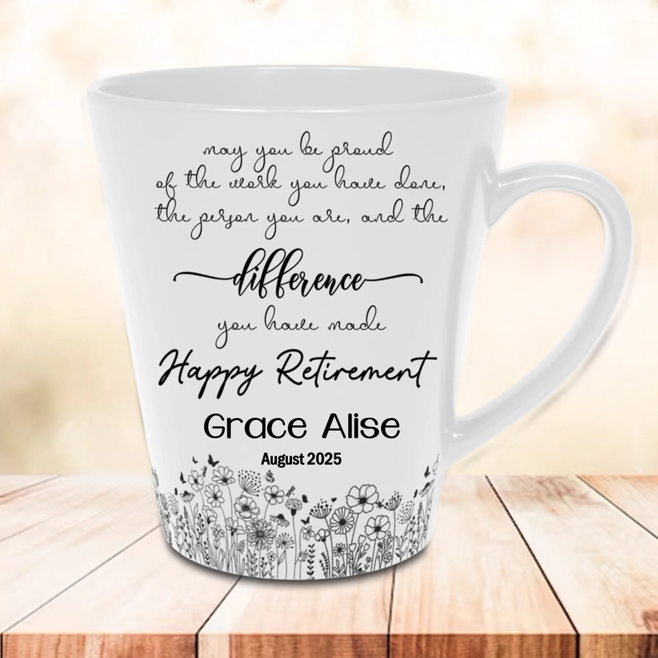 Custom Retirement Mug for Women – Personalized Farewell Gift for Boss, Colleague, or Friend-4