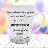 Personalized Retirement Mug, Custom Gift for Women, Coworker Farewell, Retired Boss, Sentimental Present Retirement-6