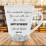 Personalized Retirement Mug, Custom Gift for Women, Coworker Farewell, Retired Boss, Sentimental Present Retirement-5