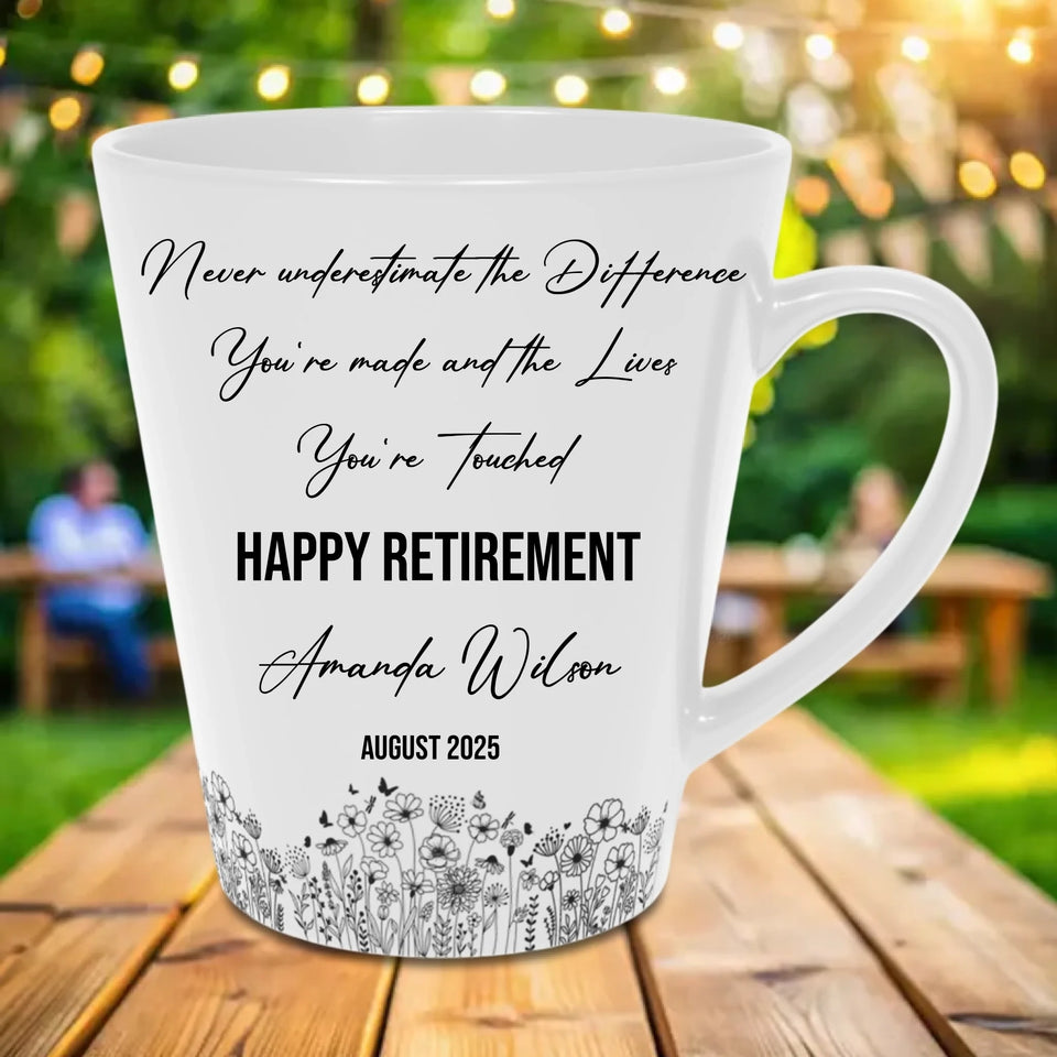 Personalized Retirement Mug, Custom Gift for Women, Coworker Farewell, Retired Boss, Sentimental Present Retirement-4