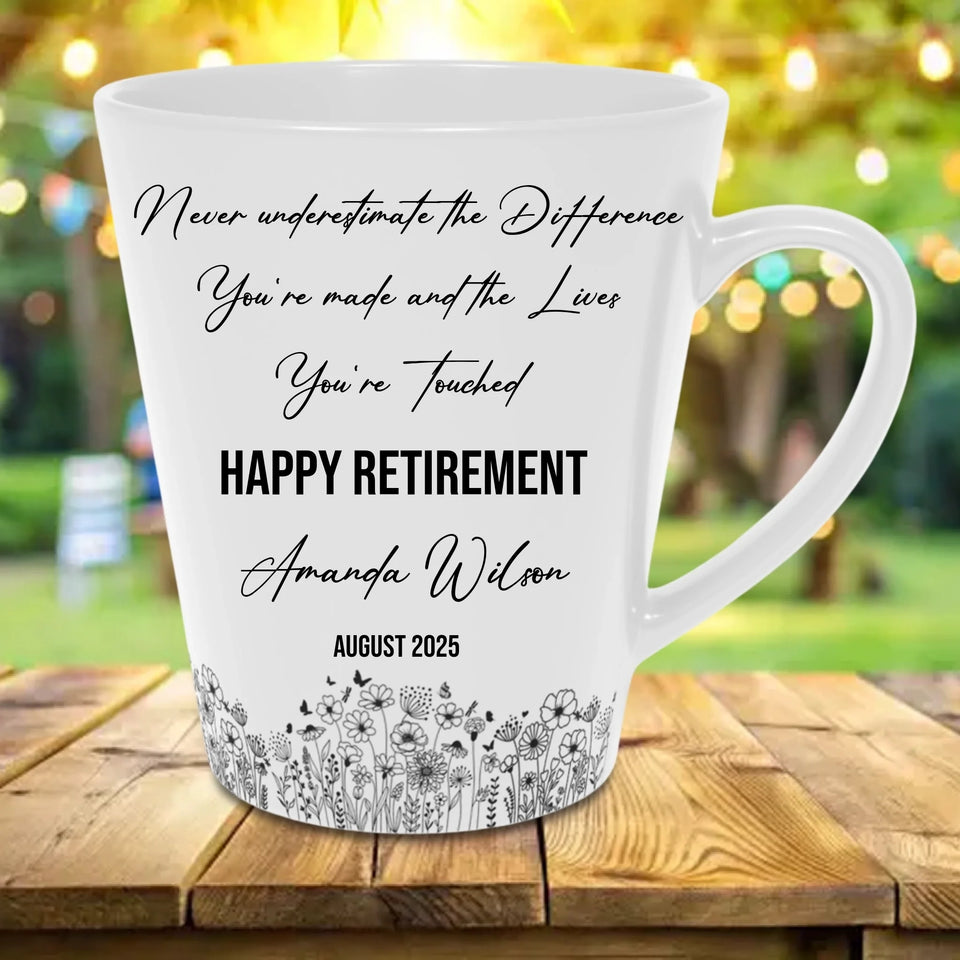 Personalized Retirement Mug, Custom Gift for Women, Coworker Farewell, Retired Boss, Sentimental Present Retirement-1
