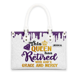 Retirement Handbag, Stepping Into Retirement with God’s Grace and Mercy Christian Gift for Boss, Coworker-7
