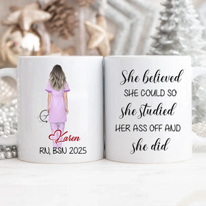 Personalized Nurse Gift Mug, New Nurse Gift, Graduation Mug, Graduation Gift, RN Gift