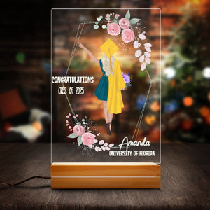 College Graduation Gift,High School Graduation Gift, Grad Gift Personalized Grad Night Light