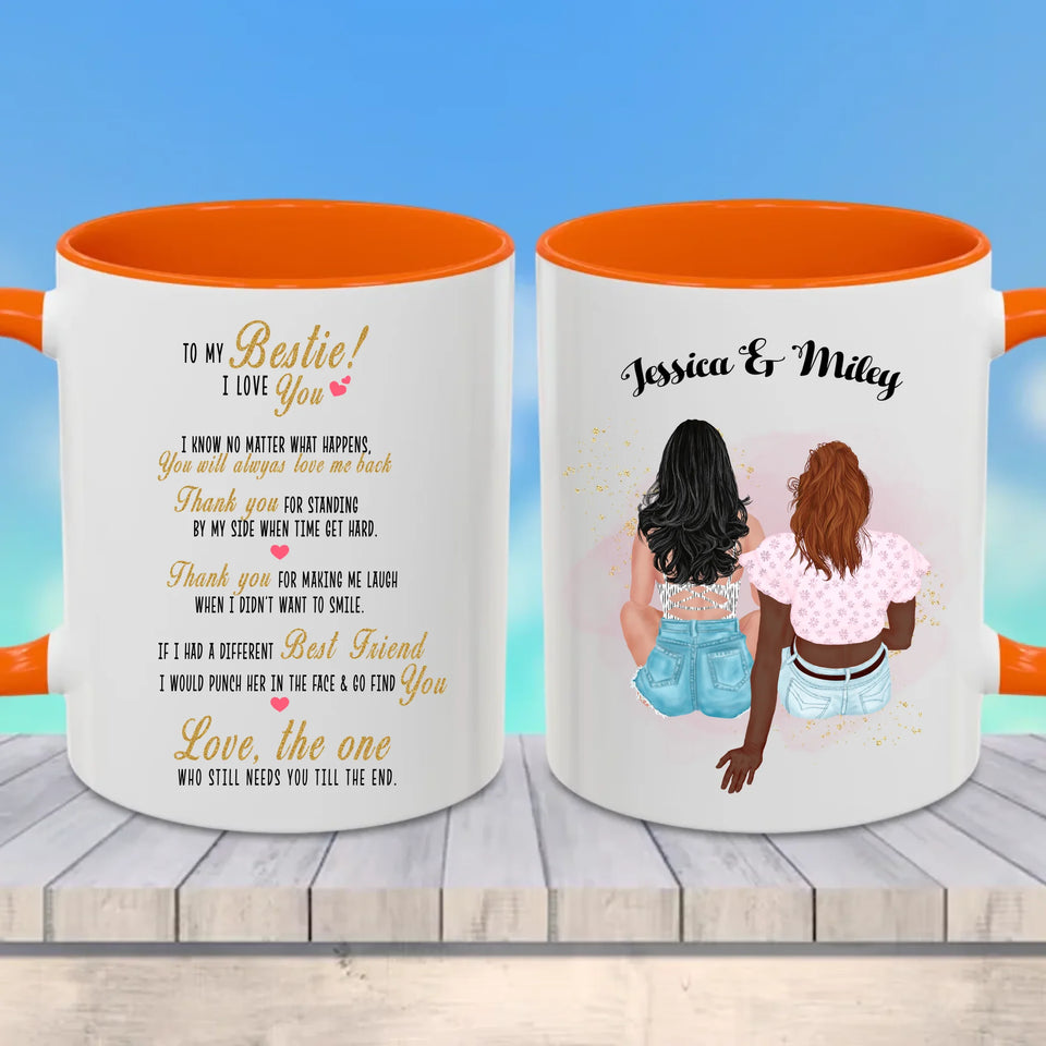 Orange Accent Mug