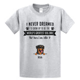World's Greatest Dog Dad Shirt, Personalized Father's Day Gift, Custom T-Shirt for Dog Lovers