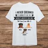 World's Greatest Dog Dad Shirt, Personalized Father's Day Gift, Custom T-Shirt for Dog Lovers