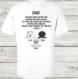 Thanks For Loving Me, Funny Dogs Personalized Shirt, Father's Day gift, Custom Gifts for Dog Lovers
