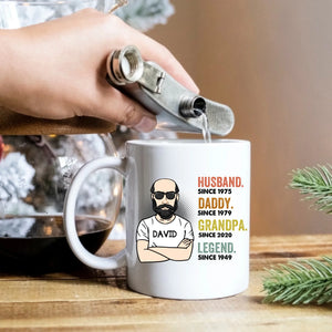 Personalized Legend Husband Daddy Grandpa Since Mug, Father's Day Mug, Gift For Dad Grandpa Mug