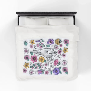 Custom Up to 6 Kids Holding Mom‘s Hand 3D Inflated - Personalized Mom Blanket-9