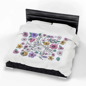 Custom Up to 6 Kids Holding Mom‘s Hand 3D Inflated - Personalized Mom Blanket-5