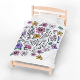 Custom Up to 6 Kids Holding Mom‘s Hand 3D Inflated - Personalized Mom Blanket-2