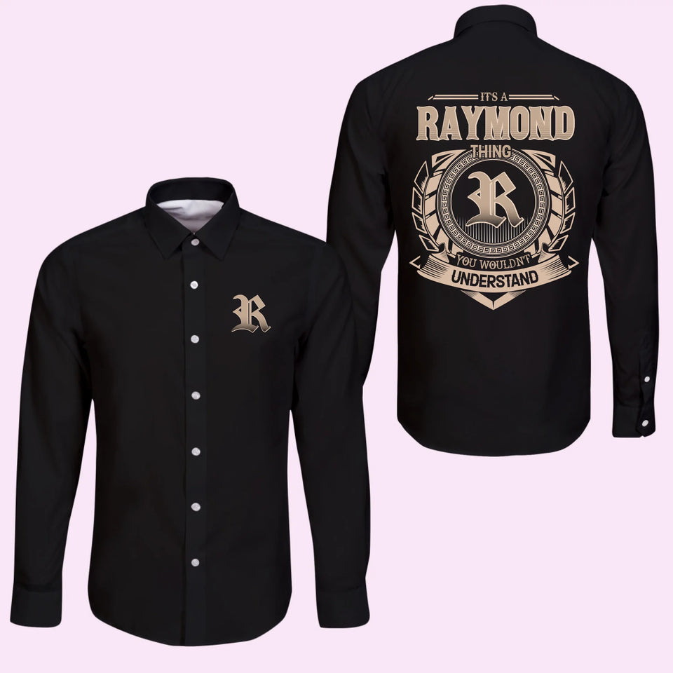 Black Long Sleeve Button