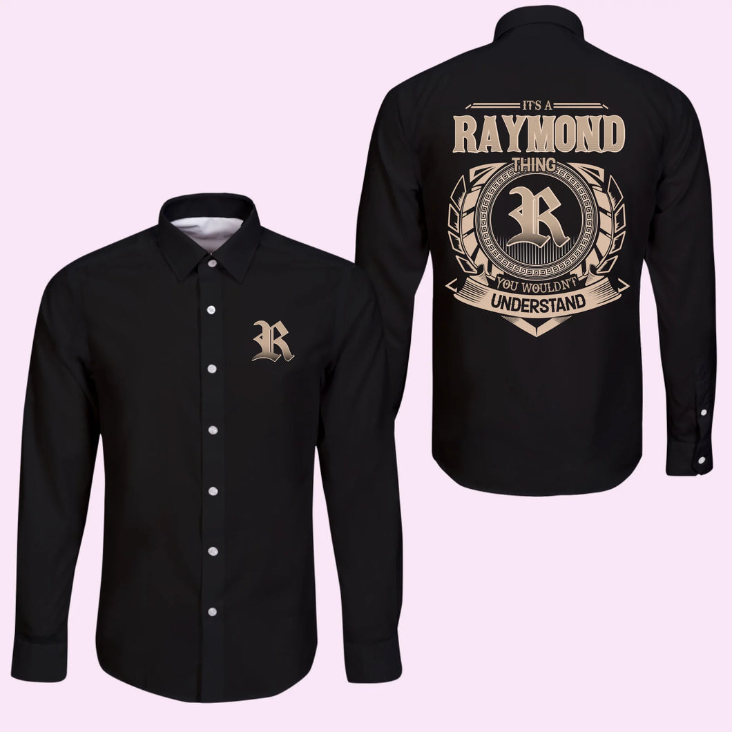 Black Long Sleeve Button