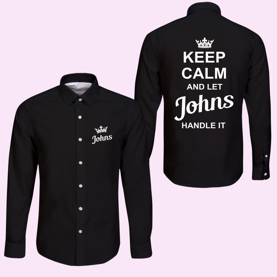 Black Long Sleeve Button