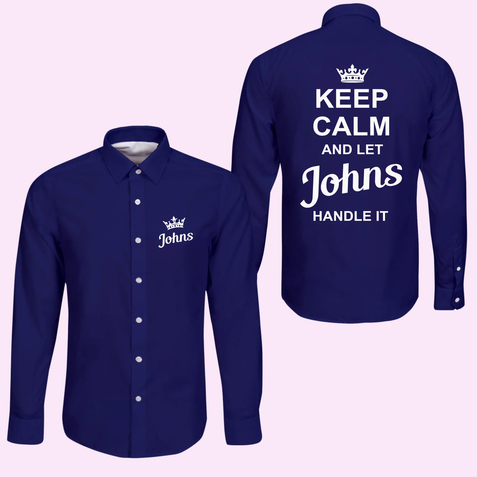 Black Long Sleeve Button