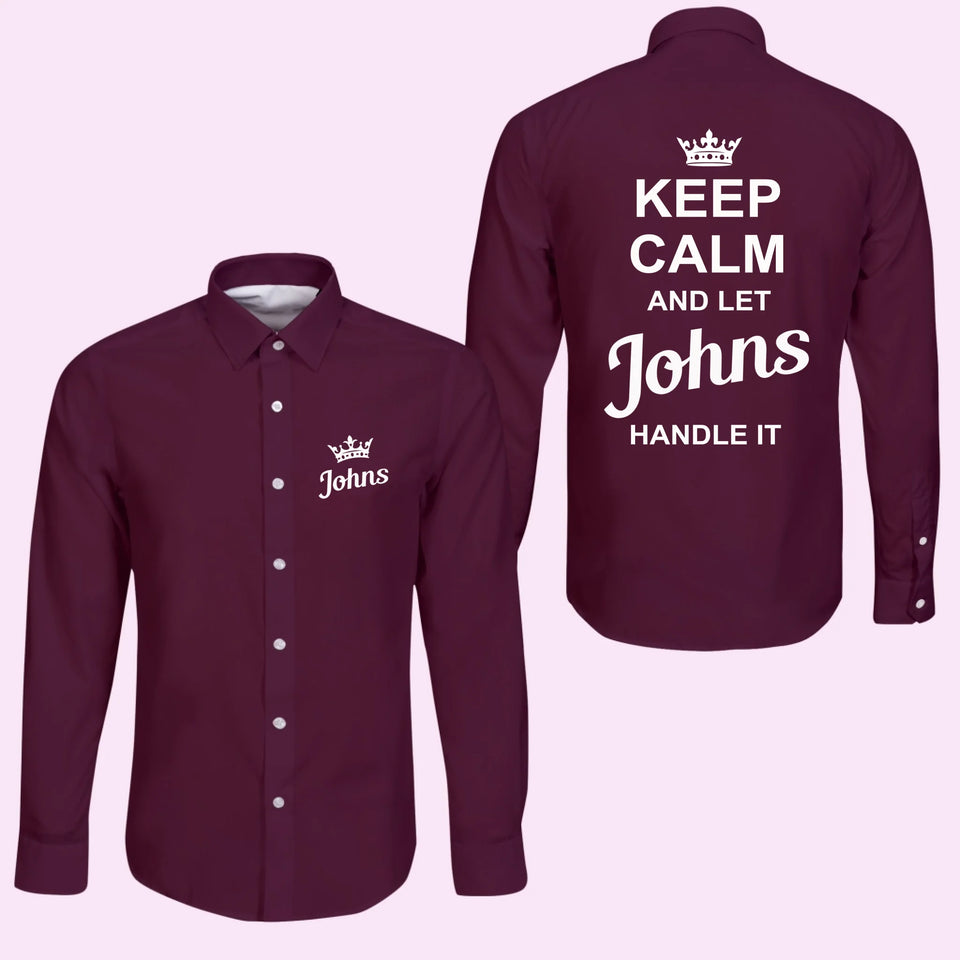 Black Long Sleeve Button