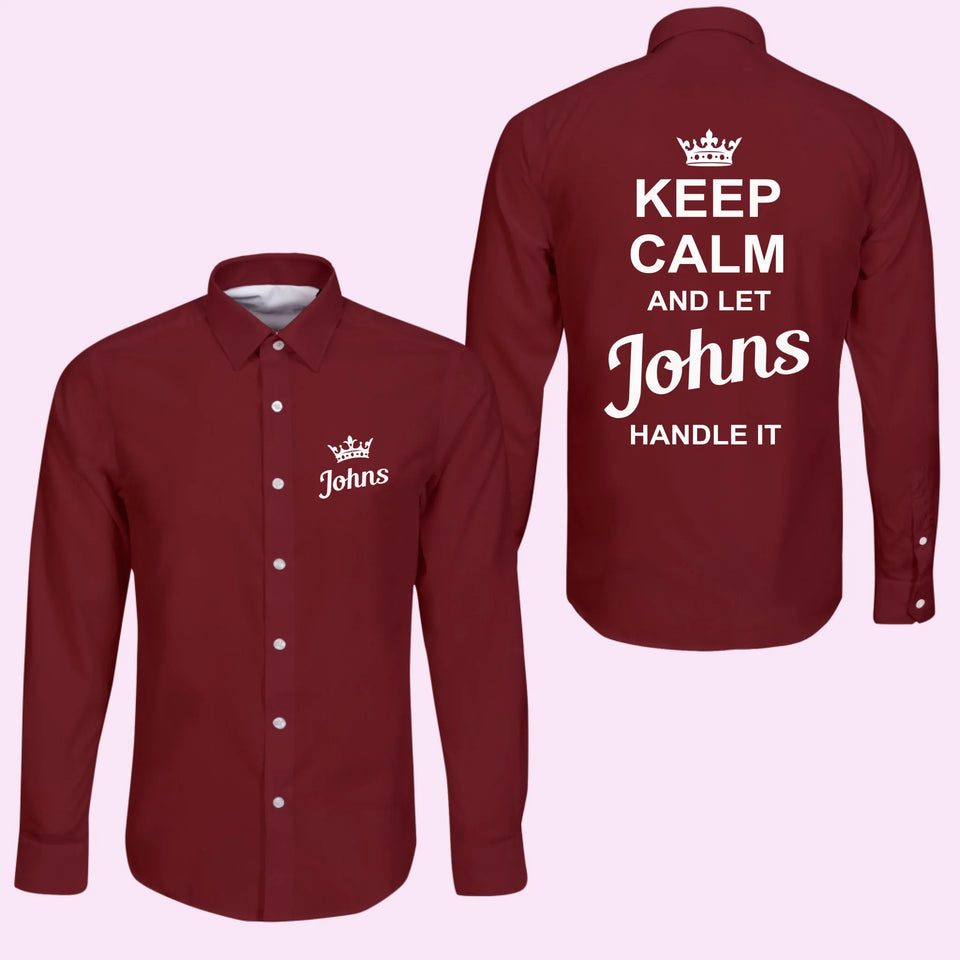 Black Long Sleeve Button
