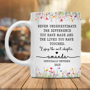 Custom Mug for Women's Retirement – Thoughtful Gift for Boss, Coworker, or Friend Leaving Work