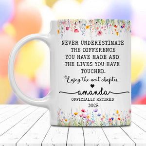 Custom Mug for Women's Retirement, Thoughtful Gift for Boss, Coworker, or Friend Leaving Work-15oz-5