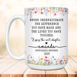 Custom Mug for Women's Retirement, Thoughtful Gift for Boss, Coworker, or Friend Leaving Work-15oz-2