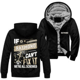 Personalized Name Fleece Zip Hoodie - If Name Can't Fix It
