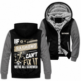 Personalized Name Fleece Zip Hoodie - If Name Can't Fix It